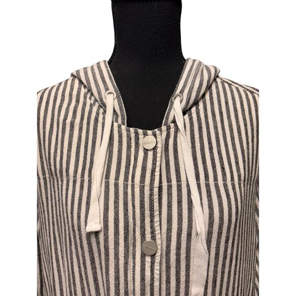 Sanctuary Linen Hoodie Jacket Size Large - Picture 3 of 6